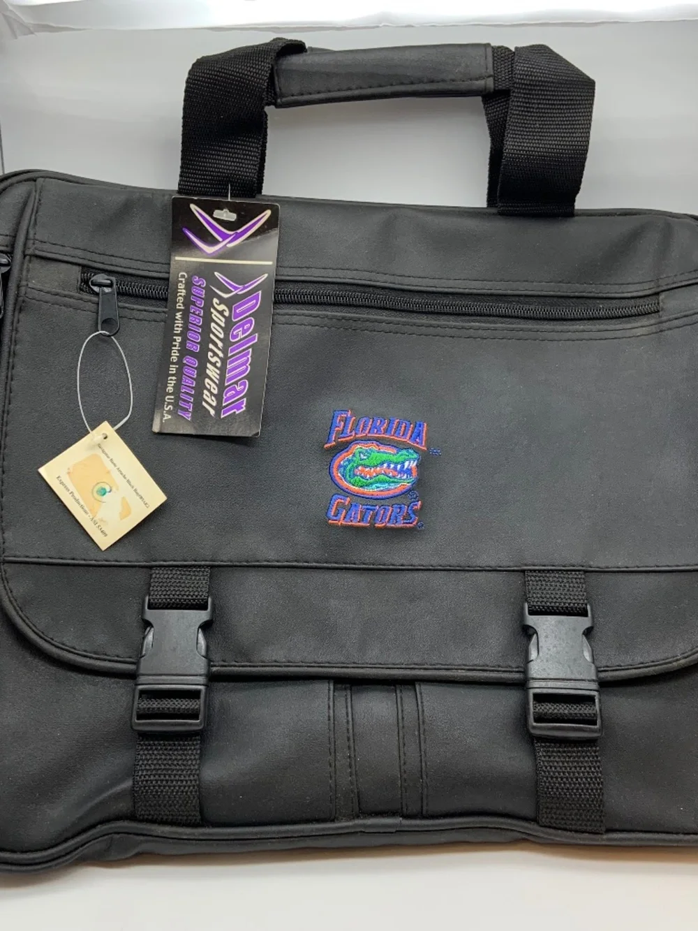Vintage University of Florida Gators Logo Work Laptop Bag New Broken Zipper